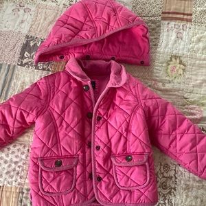 Baby gap 3T winter jacket fleece inside with hood